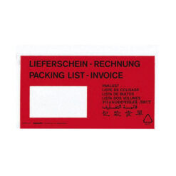 Lieferscheintaschen Kunststoff DIN lang 250 St. RE/LI