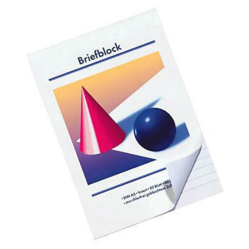 Briefblock, DIN A5, 50 Blatt, liniert
