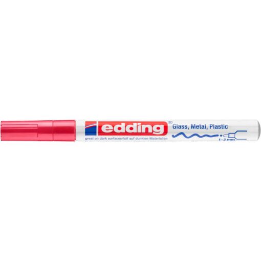 Edding 751 Lackmarker rot, Rundspitze 1-2mm