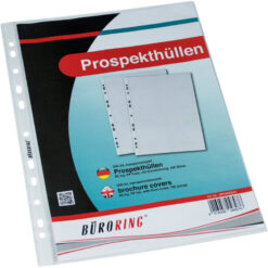 100 Prospekthüllen DIN A4 transparent PP-Folie 60 my glasklar