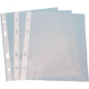 100 Prospekthüllen DIN A5 transparent PP-Folie 60 my genarbt