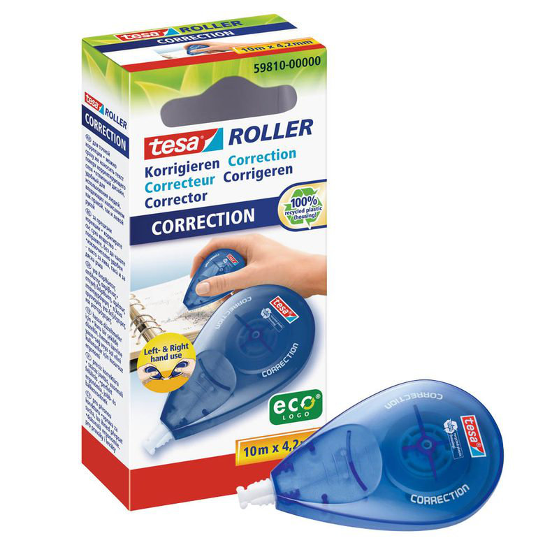 tesa Seitwärtskorrektur-Roller 4,2 mm x 10 m