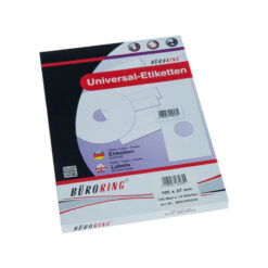 1.600 Etiketten, 105 x 37 mm, weiß, für Inkjet-, Laserdrucker, Kopierer, 100 Blatt