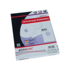 1.200 Etiketten, 97 x 42,3 mm, weiß, für Inkjet-, Laserdrucker, Kopierer, 100 Blatt