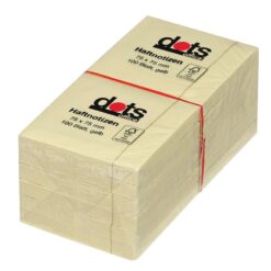 dots Haftnotizen gelb 7,5 x 7,5 cm, 12 Blöcke