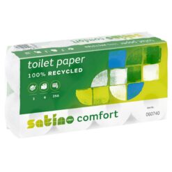 Toilettenpapier Satino by wepa comfort 2-lagig Recyclingpapier, 64 Rollen