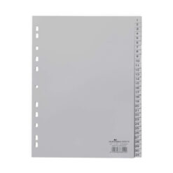 DURABLE Ordnerregister Vollformat 1-31 grau 31-teilig, 1 Satz