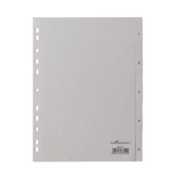DURABLE Ordnerregister Vollformat 1-5 grau 5-teilig, 1 Satz