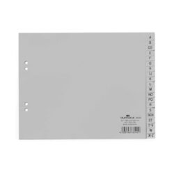 DURABLE Ordnerregister Halbformat A-Z grau 20-teilig, 1 Satz
