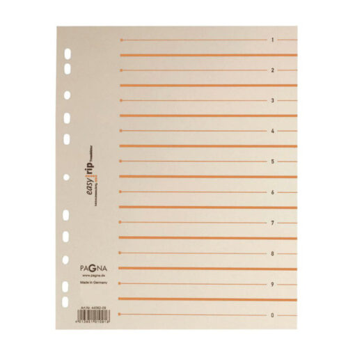 PAGNA Trennblätter Easy Rip 1-0 chamois/orange, 100 St.