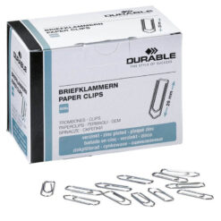 DURABLE Büroklammern silber verzinkt 26 mm