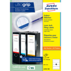 AVERY Zweckform Ordneretiketten L4761-100 weiß